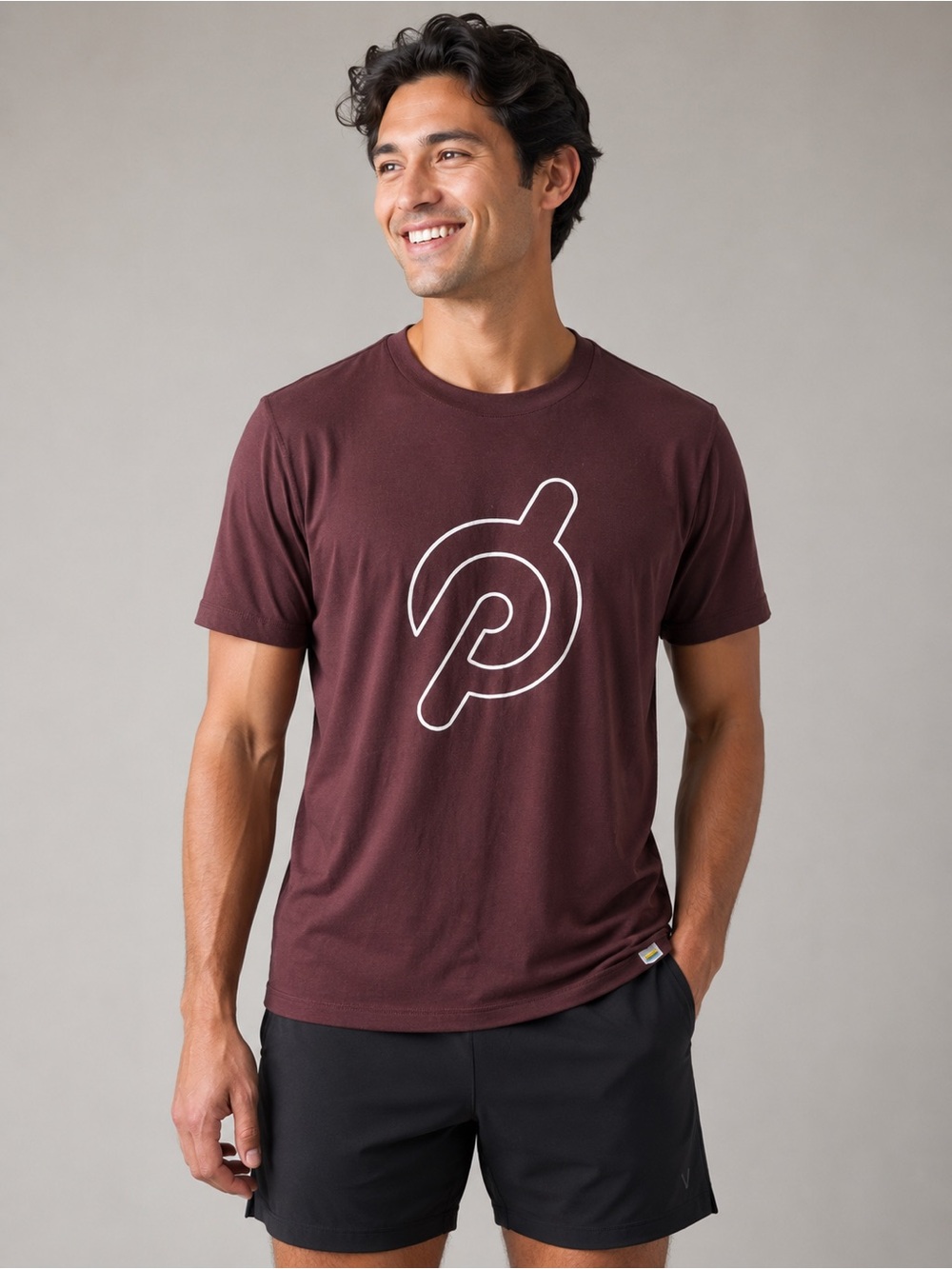 Vuori x Peloton Performance T-Shirt Burgundy Small